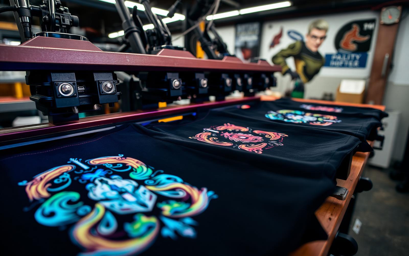 Screen printing in our workshop